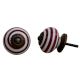 Cherry Small Striped Knobs